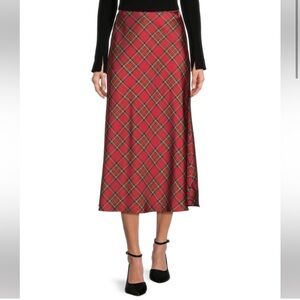 Antonio Melani Tartan Slip Skirt